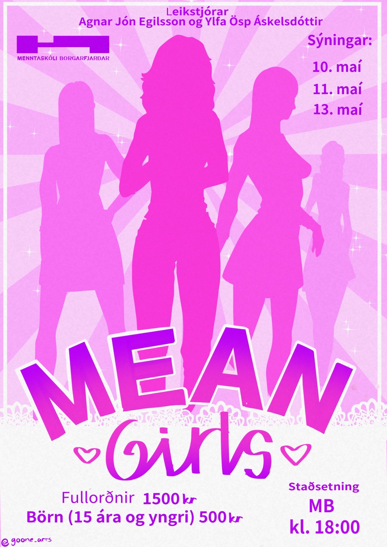 Featured image for “Frumsýning leikrits – Mean Girls”