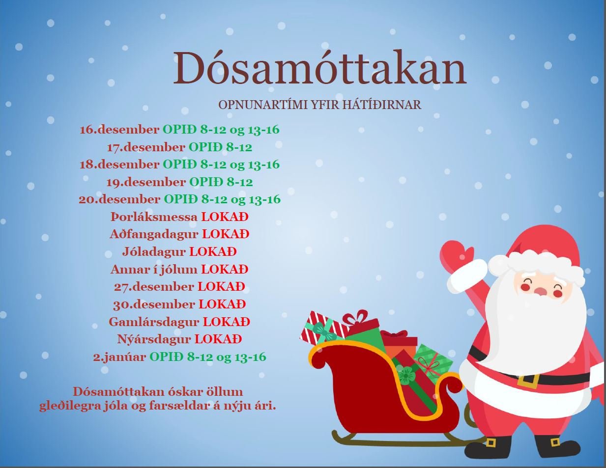 Featured image for “Opnunartími yfir hátíðarnar í dósamóttökunni”