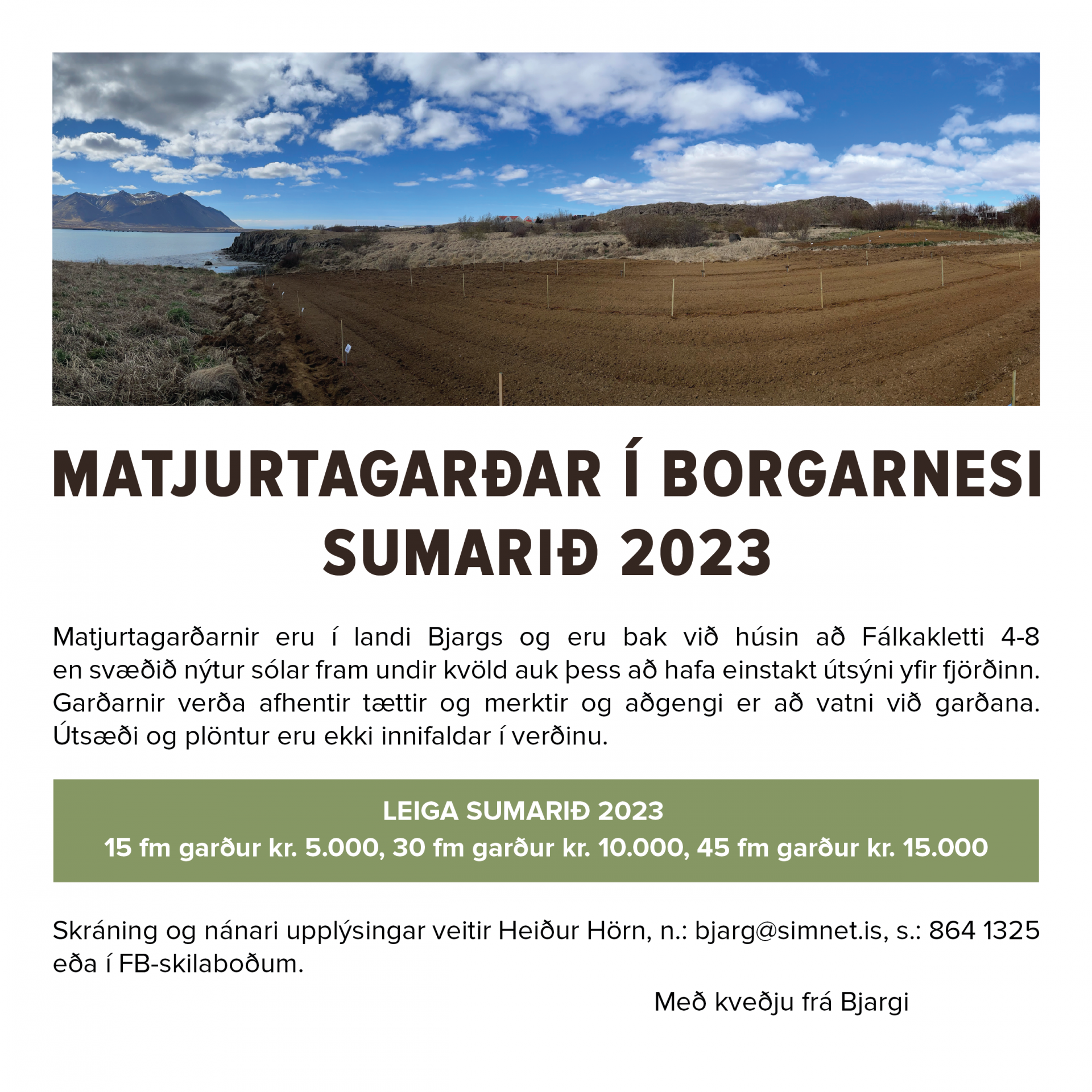 Featured image for “Matjurtagarðar í Borgarnesi sumarið 2023”