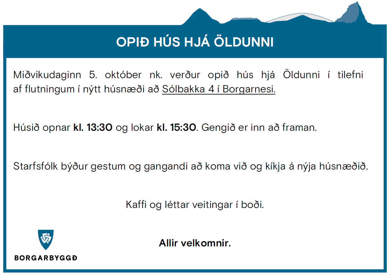 Featured image for “Opið hús hjá Öldunni 5. október nk.”