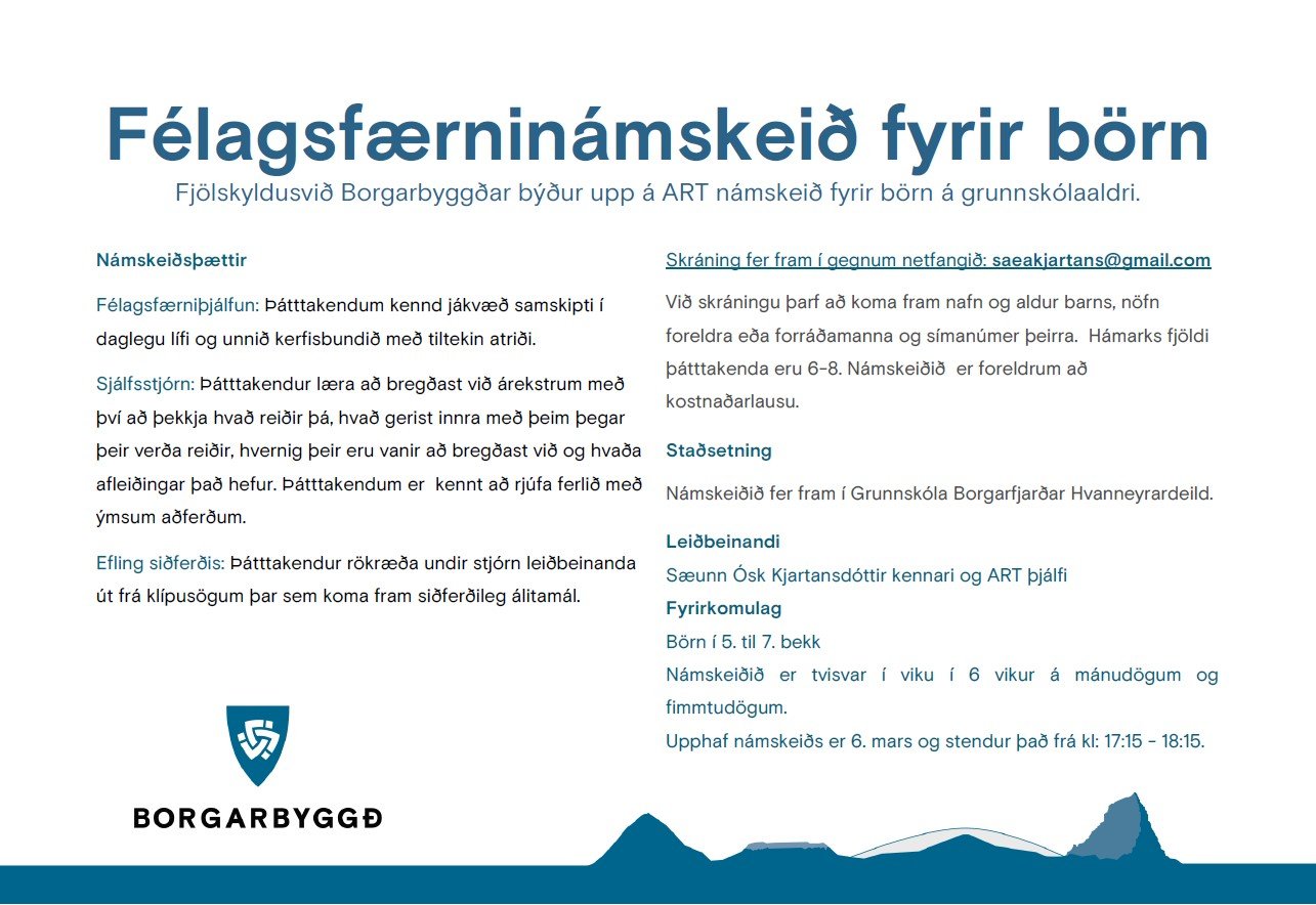 Featured image for “Félagsfærninámskeið fyrir börn”