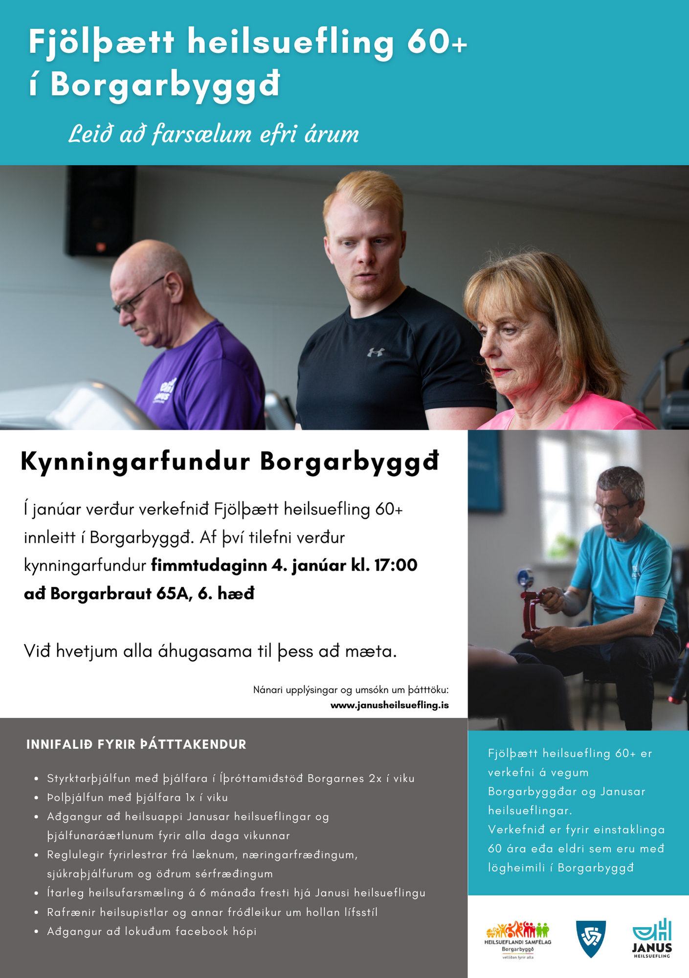 Featured image for “Fjölþætt heilsuefling 60+ í Borgarbyggð – Kynningarfundur”