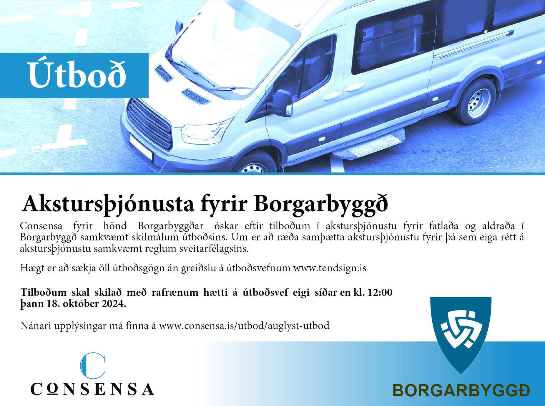 Featured image for “Akstursþjónusta fyrir Borgarbyggð”