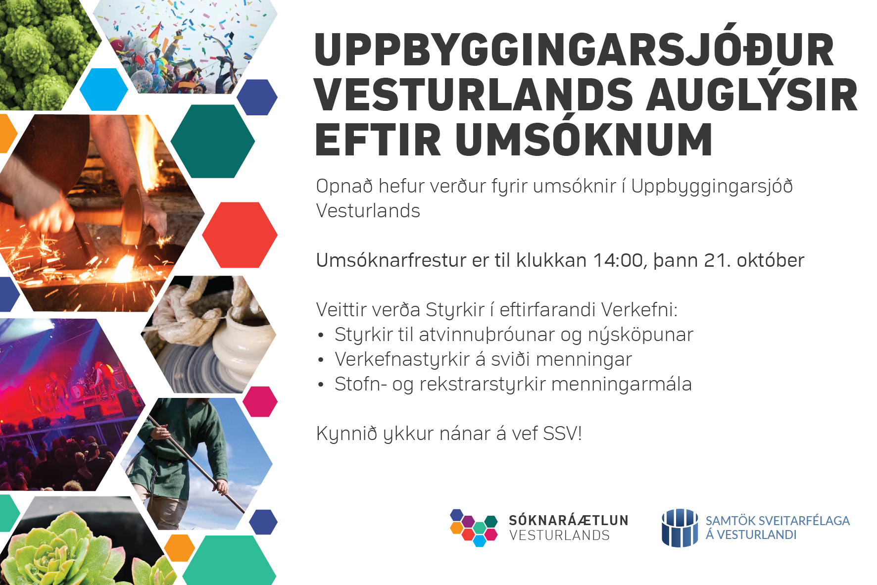 Featured image for “Uppbyggingarsjóður er opinn fyrir umsóknir”